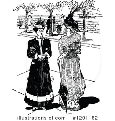 Royalty-Free (RF) Woman Clipart Illustration by Prawny Vintage - Stock Sample #1201182