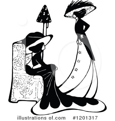Royalty-Free (RF) Woman Clipart Illustration by Prawny Vintage - Stock Sample #1201317