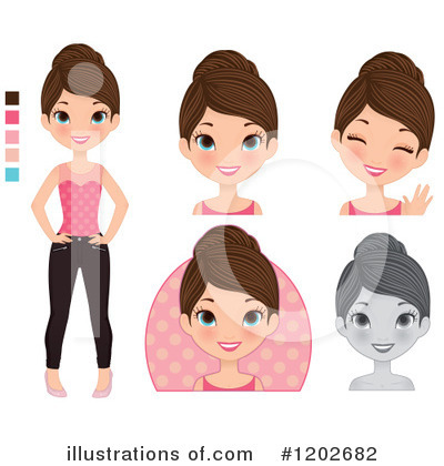 Royalty-Free (RF) Woman Clipart Illustration by Melisende Vector - Stock Sample #1202682