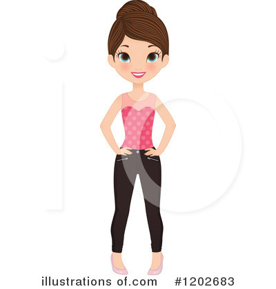 Royalty-Free (RF) Woman Clipart Illustration by Melisende Vector - Stock Sample #1202683