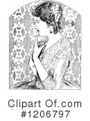 Woman Clipart #1206797 by Prawny Vintage