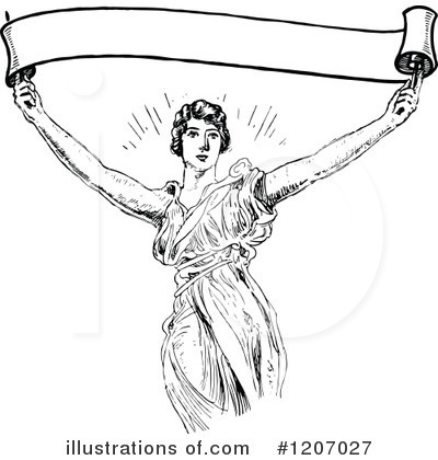 Royalty-Free (RF) Woman Clipart Illustration by Prawny Vintage - Stock Sample #1207027
