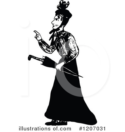 Royalty-Free (RF) Woman Clipart Illustration by Prawny Vintage - Stock Sample #1207031