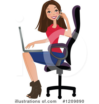 Royalty-Free (RF) Woman Clipart Illustration by peachidesigns - Stock Sample #1209890