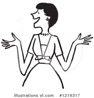 Royalty-Free (RF) Woman Clipart Illustration by Picsburg - Stock Sample #1216317