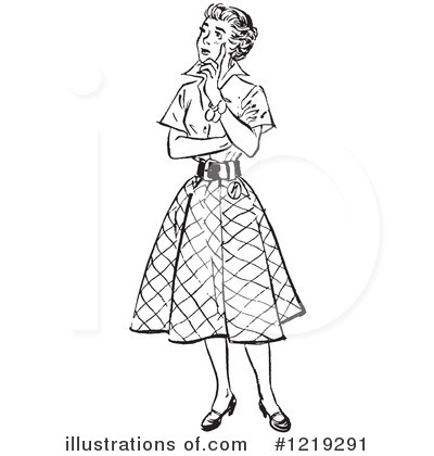 Royalty-Free (RF) Woman Clipart Illustration by Picsburg - Stock Sample #1219291