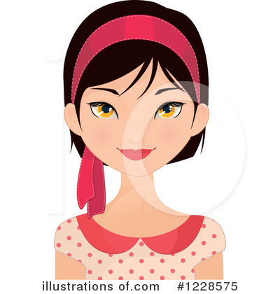 Asian Woman Clipart #1228575 by Melisende Vector