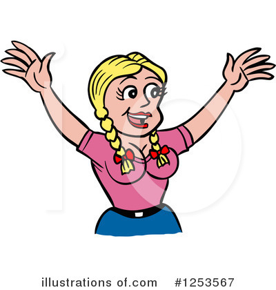 Royalty-Free (RF) Woman Clipart Illustration by LaffToon - Stock Sample #1253567