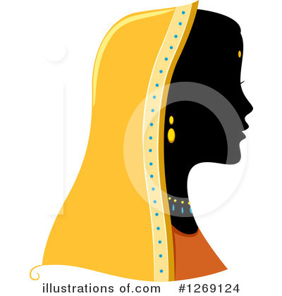 Indian Woman Clipart #1269124 by BNP Design Studio
