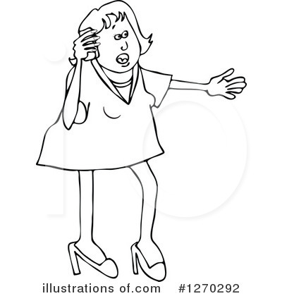 Royalty-Free (RF) Woman Clipart Illustration by djart - Stock Sample #1270292
