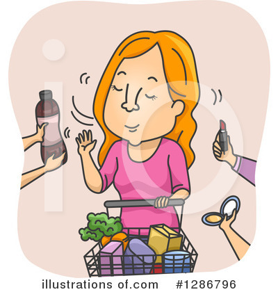 Grocery Shopping Clipart #1286796 by BNP Design Studio