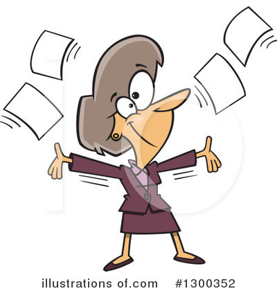 Royalty-Free (RF) Woman Clipart Illustration by toonaday - Stock Sample #1300352