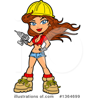 Pinup Girl Clipart #1364699 by Clip Art Mascots