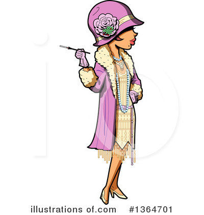 Royalty-Free (RF) Woman Clipart Illustration by Clip Art Mascots - Stock Sample #1364701