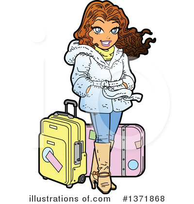 Suitcase Clipart #1371868 by Clip Art Mascots