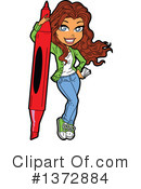 Woman Clipart #1372884 by Clip Art Mascots