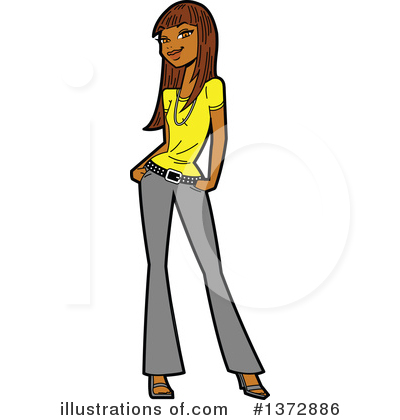 Royalty-Free (RF) Woman Clipart Illustration by Clip Art Mascots - Stock Sample #1372886