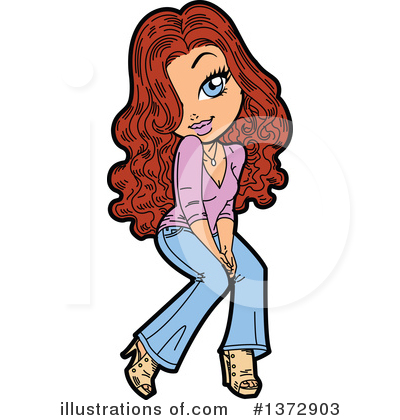 Shy Clipart #1372903 by Clip Art Mascots