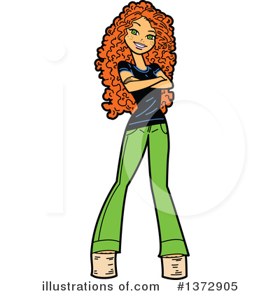 Royalty-Free (RF) Woman Clipart Illustration by Clip Art Mascots - Stock Sample #1372905