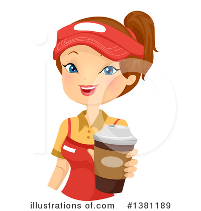 Waitress Clipart #1381189 by BNP Design Studio
