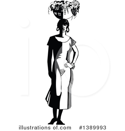 Royalty-Free (RF) Woman Clipart Illustration by Prawny Vintage - Stock Sample #1389993