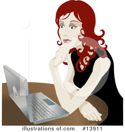 Red Head Clipart #13911 by AtStockIllustration