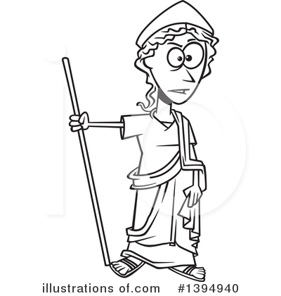 Royalty-Free (RF) Woman Clipart Illustration by toonaday - Stock Sample #1394940
