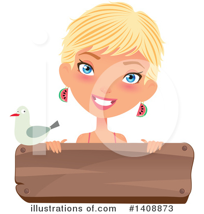 Royalty-Free (RF) Woman Clipart Illustration by Melisende Vector - Stock Sample #1408873