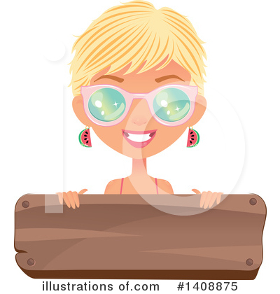 Royalty-Free (RF) Woman Clipart Illustration by Melisende Vector - Stock Sample #1408875