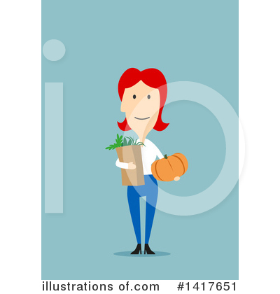 Royalty-Free (RF) Woman Clipart Illustration by Vector Tradition SM - Stock Sample #1417651