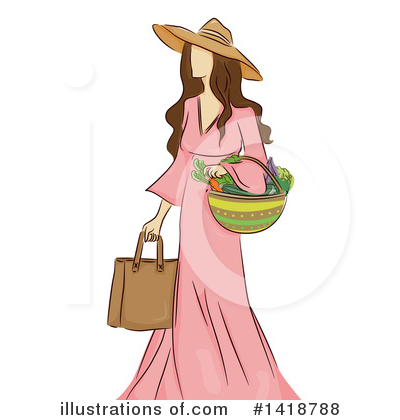 Grocery Shopping Clipart #1418788 by BNP Design Studio