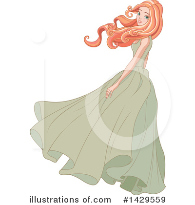 Royalty-Free (RF) Woman Clipart Illustration by Pushkin - Stock Sample #1429559