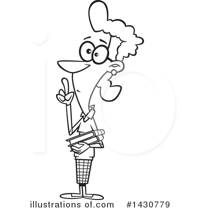 Librarian Clipart #1430779 by toonaday