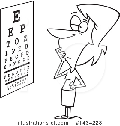 Eye Chart Clipart #1434228 by toonaday