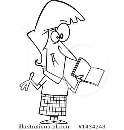 Librarian Clipart #1434243 by toonaday