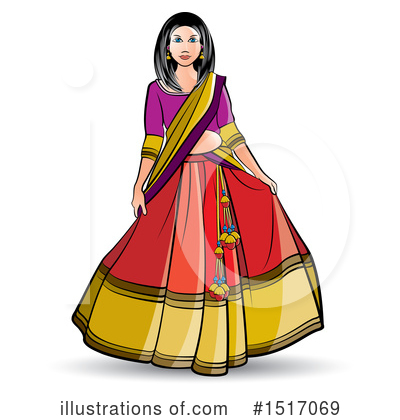 Indian Woman Clipart #1517069 by Lal Perera