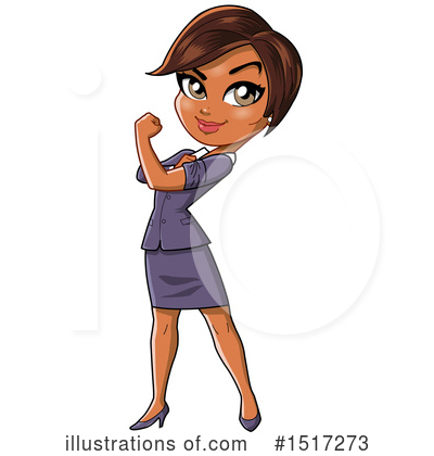 Black Businesswoman Clipart #1517273 by Clip Art Mascots