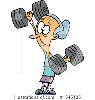 Weight Lifting Clipart #1545135 by toonaday