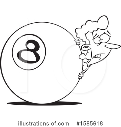Billiards Clipart #1585618 by toonaday