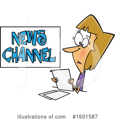 News Anchors Clipart #1601587 by toonaday