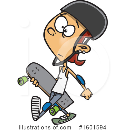 Skateboard Clipart #1601594 by toonaday