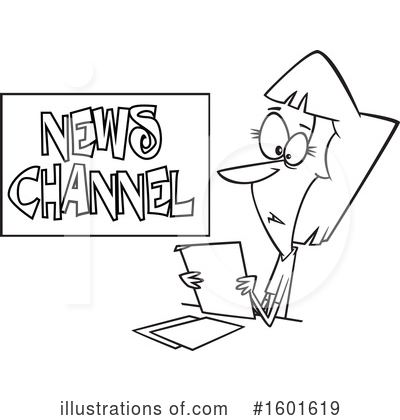 News Anchors Clipart #1601619 by toonaday