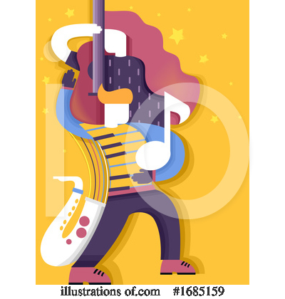 Saxophone Clipart #1685159 by BNP Design Studio