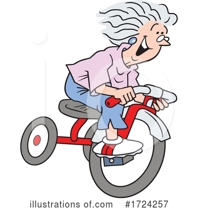 Tricycle Clipart #1724257 by Johnny Sajem