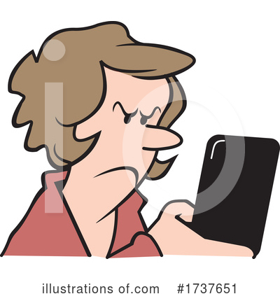 Cell Phone Clipart #1737651 by Johnny Sajem