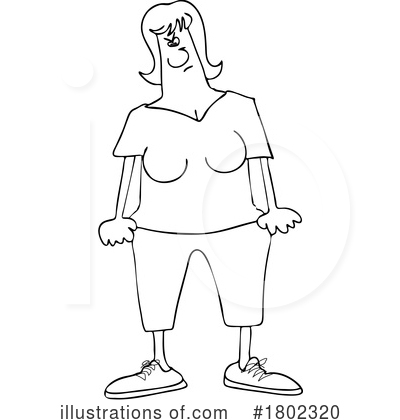 Royalty-Free (RF) Woman Clipart Illustration by djart - Stock Sample #1802320