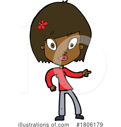 Black Woman Clipart #1806179 by lineartestpilot
