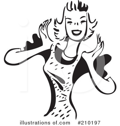 Royalty-Free (RF) Woman Clipart Illustration by BestVector - Stock Sample #210197