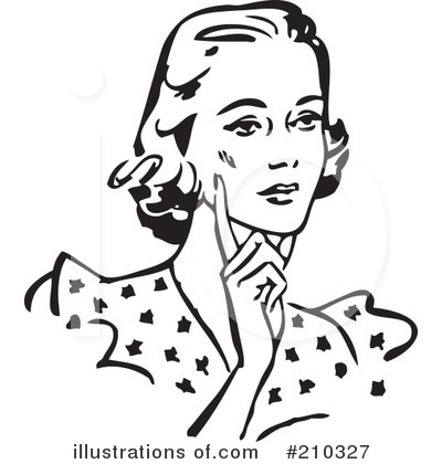 Royalty-Free (RF) Woman Clipart Illustration by BestVector - Stock Sample #210327