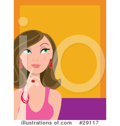 Royalty-Free (RF) Woman Clipart Illustration by Maria Bell - Stock Sample #29117